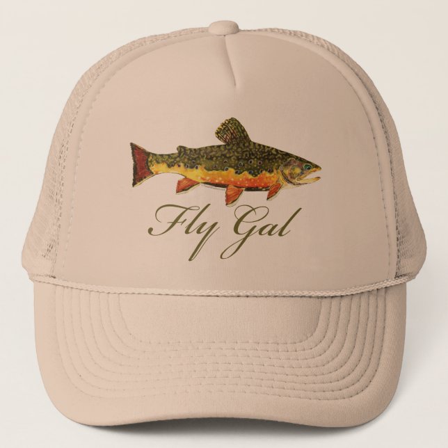 Fly Fishing Women Trucker Hat (Front)