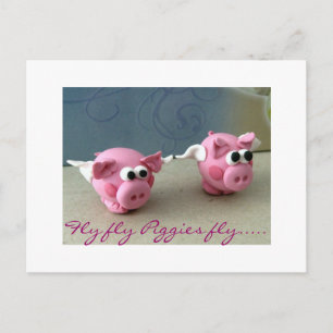 Fly fly Piggies fly..... Postcard