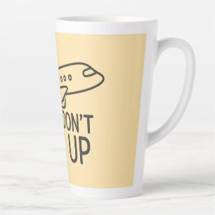 Fly Forward – Don’t Give Up Minimalist Plane Art Latte Mug