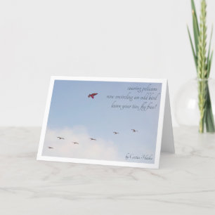 Fly Free haiku (or write your own poem) Card