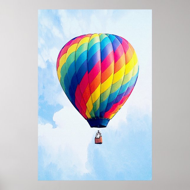 Fly Free My Hot Air Balloon! Poster (Front)