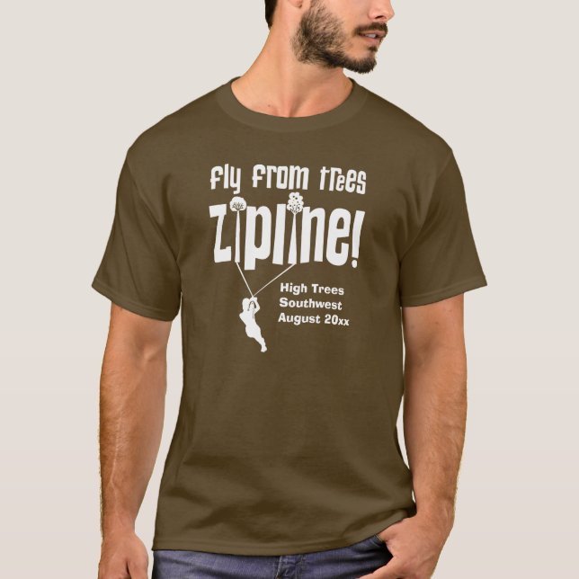 Fly from Trees Zipline T-Shirt (Front)