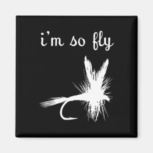 Fly Funny Fishing  Magnet