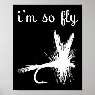 Fly Funny Fishing Poster