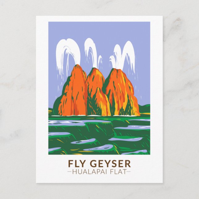 Fly Geyser Hualapai Flat Nevada Vintage Postcard (Front)