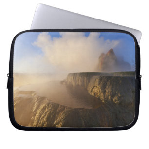 Fly Geyser with snow capped Granite Range Laptop Sleeve