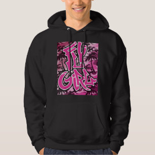 Fly Girl 80s 90s Old School Camo B-Girl Hip Hop Hoodie