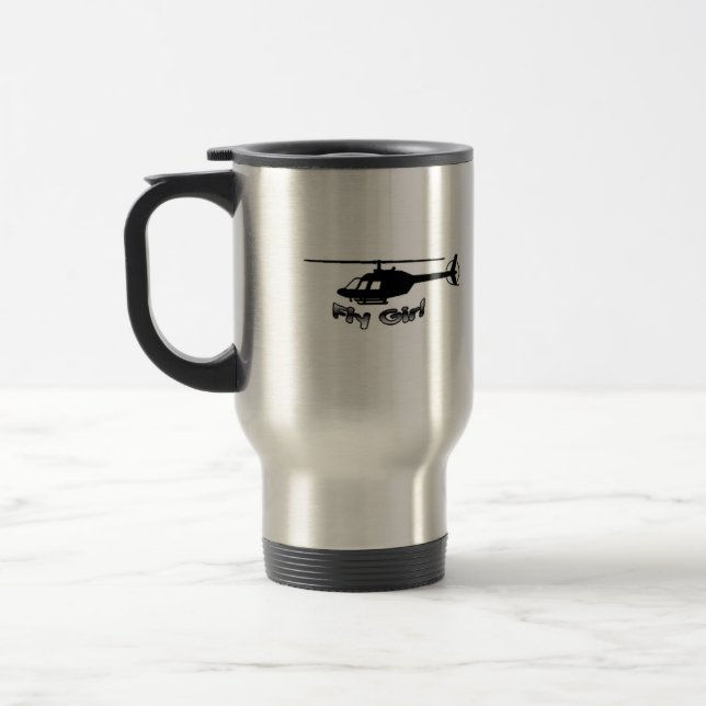 Fly Girl Helicopter Mug (Left)