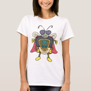 Fly God Superhero Fly Insect Character T-Shirt