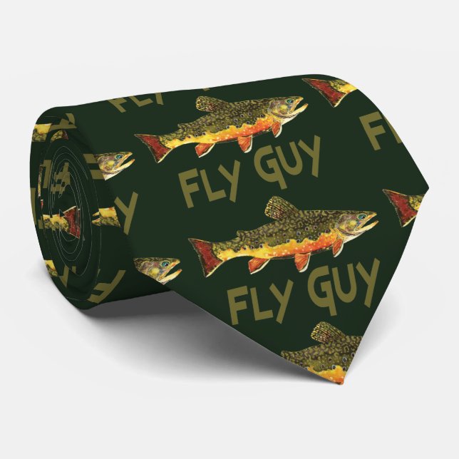 Fly Guy Fly Fishing Tie (Rolled)