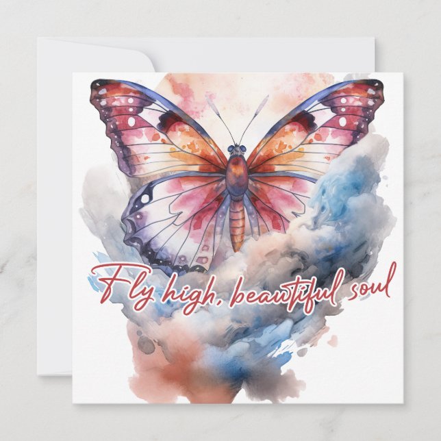 Fly high, beautiful soul card (Front)