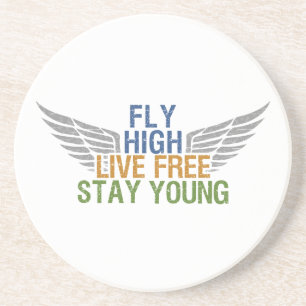 FLY HIGH custom coaster
