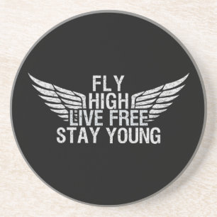FLY HIGH custom coaster