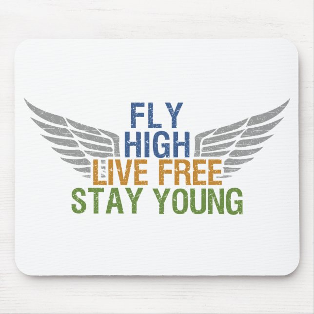 FLY HIGH custom mousepad (Front)