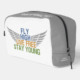 FLY HIGH custom name Dopp Kit