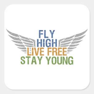 FLY HIGH custom stickers