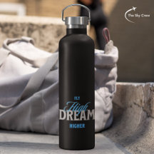 Fly High Dream Higher Aviation Inspirational Typo