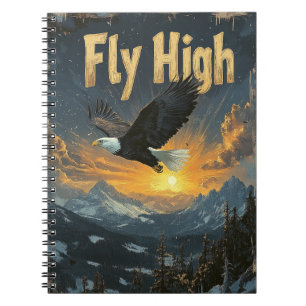 Fly High Eagle Journal – Motivational Notebook