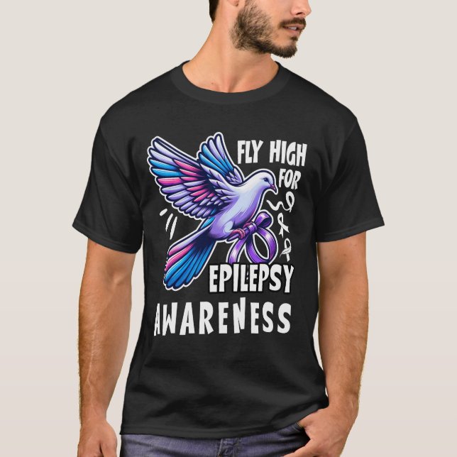 Fly High for Epilepsy Awareness T-Shirt (Front)