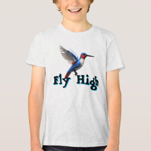 Fly High Hummingbird- Tri-Blend Shirt