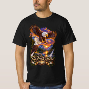Fly High Jackie, Jackie and Shadow Bald Eagle T-Shirt