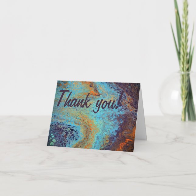 “Fly high or swim deep” Thank You Card (Front)