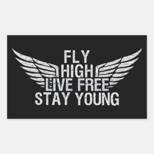 FLY HIGH stickers