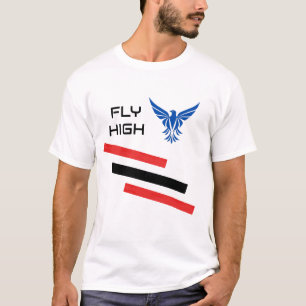 Fly High Unisex T-Shirt with Bold Graphic Eagle