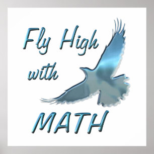 Fly High with Math Poster