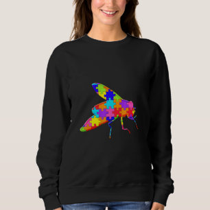 Fly Housefly Jigsaw Autism Puzzle Sweatshirt