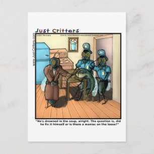 Fly in Soup Postcard
