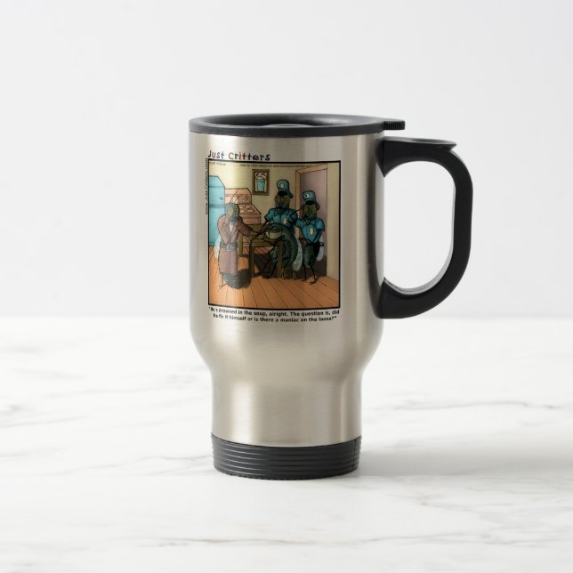 Fly in Soup Travel Mug (Right)