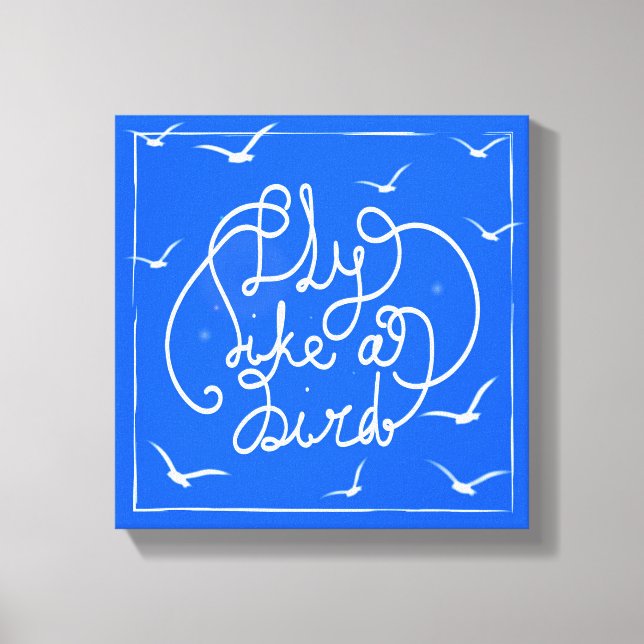 Fly Like A Bird Canvas Print (Front)
