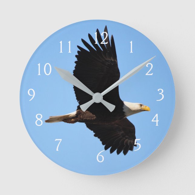 Fly Like an Eagle Round Clock (Front)