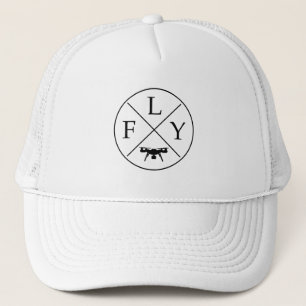 FLY Logo Drone Trucker Hat