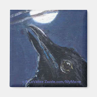 Fly Me To the Moon Baby Crow Magnet
