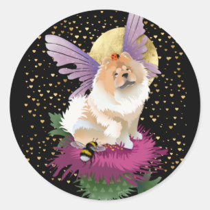 FLY ME TO THE MOON - choose size - Round Sticker