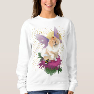 FLY ME TO THE MOON - Chow Sweatshirt- blk or wht Sweatshirt