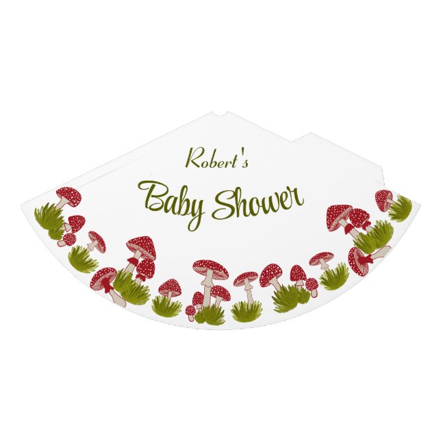 Fly Mushroom Goblincore Baby Shower Hat Party (Front)