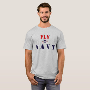 Fly Navy on the front, Naval Avaition on the back T-Shirt