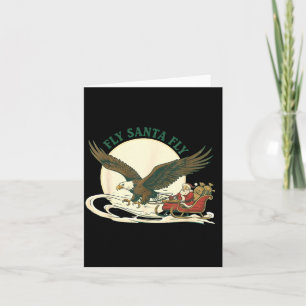 Fly Santa Fly Christmas, Santa Football Card