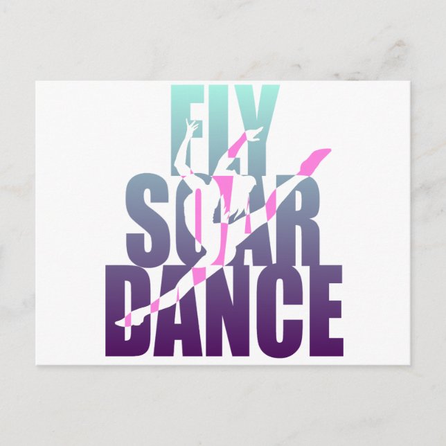 Fly Soar Dance Postcard (Front)