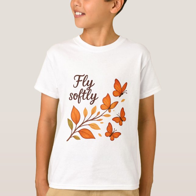 Fly Softly Kids’ T-Shirt (Front)
