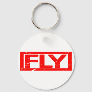 Fly Stamp Key Ring
