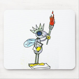 fly statue of liberty mouse mat