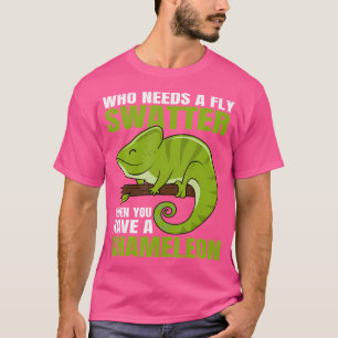 Fly Swatter Reptile Lizard Animal Nature Iguana Ch T-Shirt