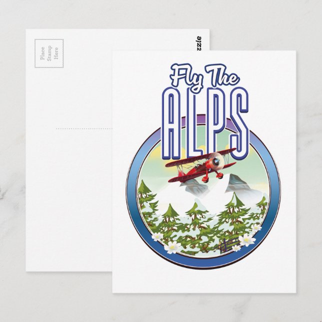 Fly The Alps Postcard (Front/Back)