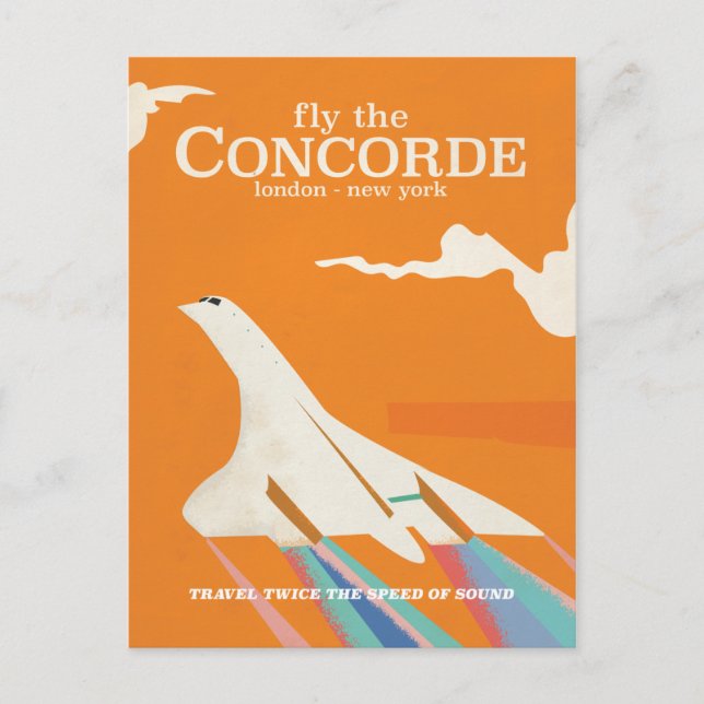 Fly the Concorde Postcard (Front)