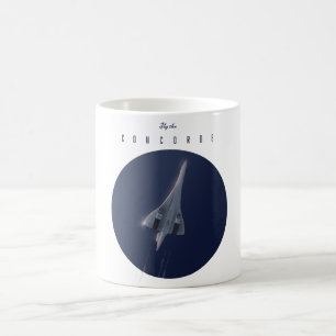 Fly The Concorde Travel poster Coffee Mug