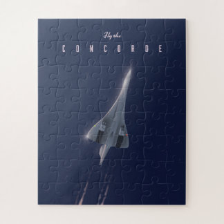 Fly The Concorde Travel poster Jigsaw Puzzle